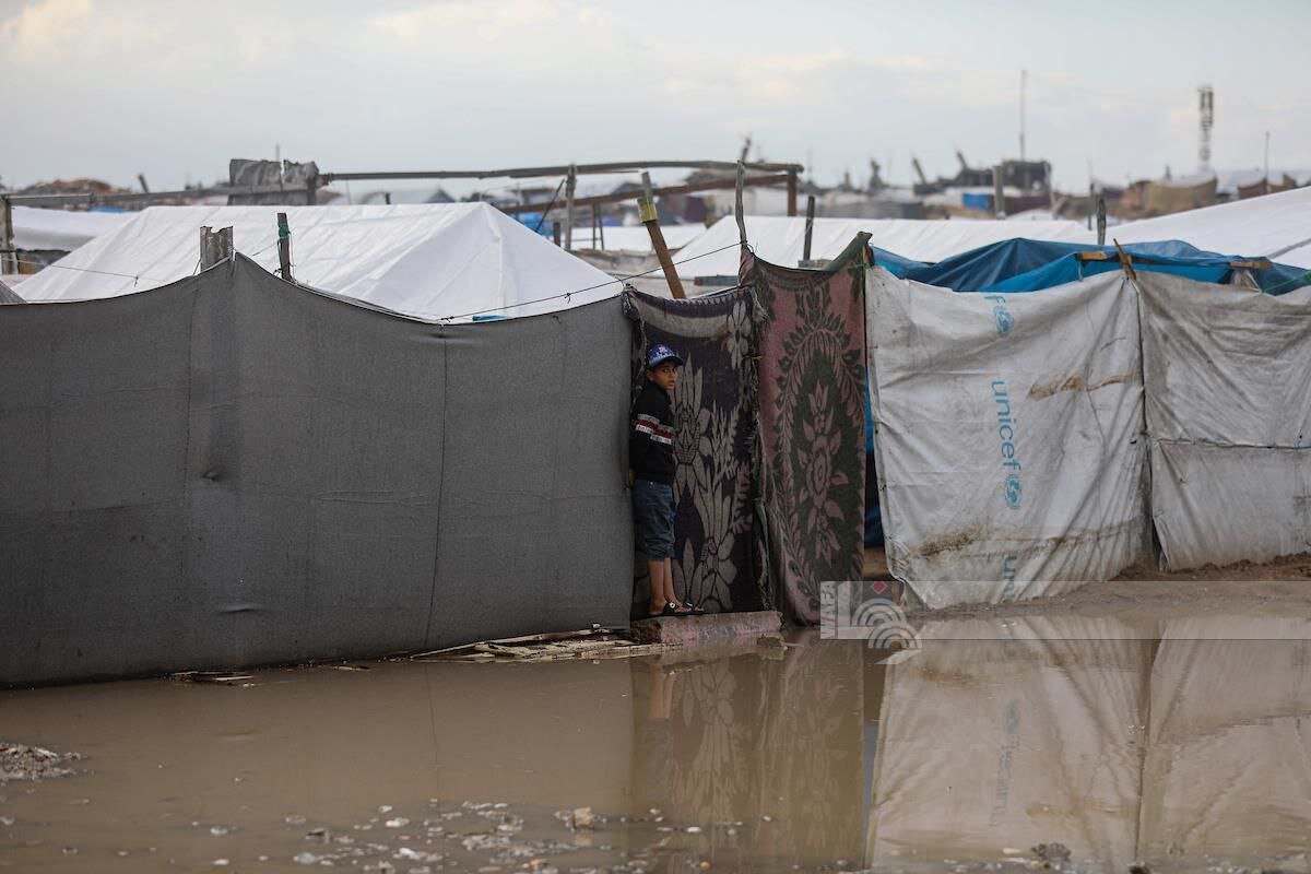 Gaza’s displaced endure cold and rain as children face ongoing hardship