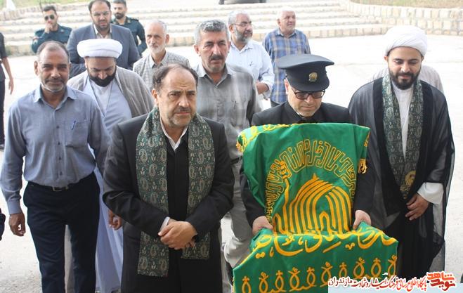 حضور کاروان «زیر سایه خورشید» در حرم شهدای گمنام مازندران