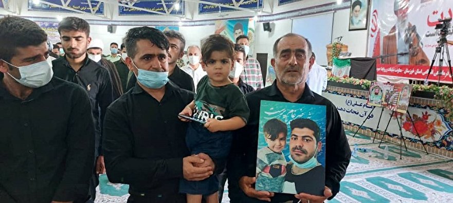 وداع با شهید مدافع امنیت خوزستان در ماهشهر