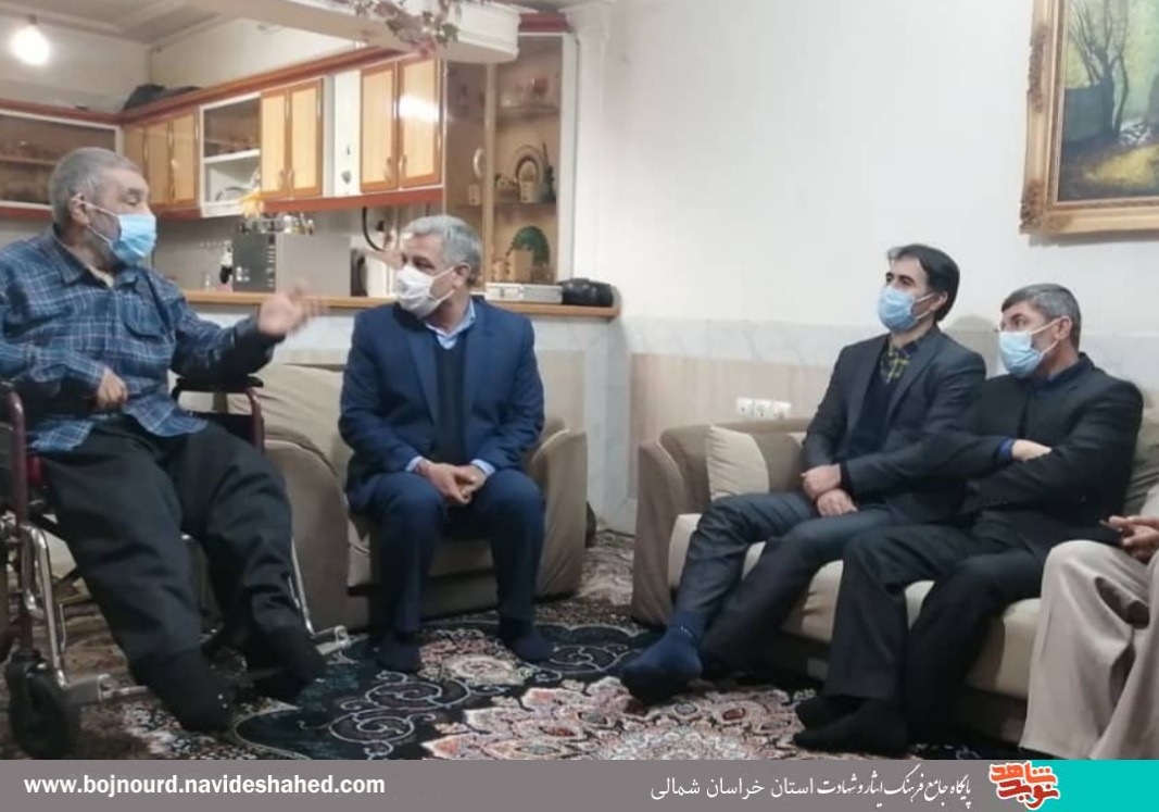 دیدار سرپرست بنیاد شهید و امور ایثارگران استان با تعداد یاز جانبازان 70 درصد شهرستان شیروان
