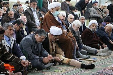 گزارش تصویری/ میز خدمت برای رسیدگی به مشکلات جانبازان در مصلی قائم شهر