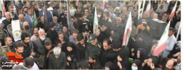 تشییع پیکر شهید«نعمت الله نوری» در زاهدان
