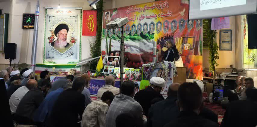 بیستمین یادواره شهدا روستاهای دشت، چشمه خان، آرمادلو از توابع شهرستان گرمه برگزار شد