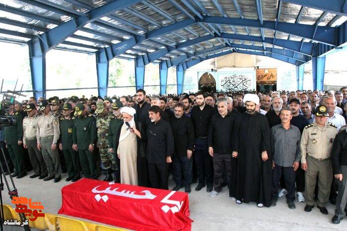 وداع با سردار رشیدی، شهید مدافع وطن در کرمانشاه+تصاویر