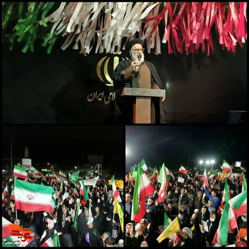 ملت ایران با اقتدار پای امام راحل، امام شهید و شهدای جنگ رمضان ایستاده و خواهد ایستاد