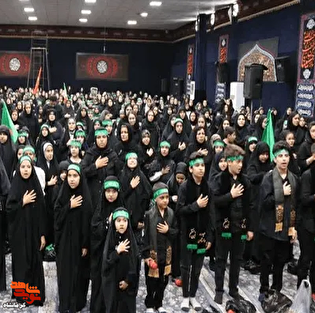 پرچم‌داران کوچک عاشورا در کرمانشاه قد علم کردند