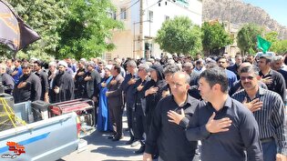 کرند غرب غرق در ماتم تاسوعای حسینی؛ حضور پرشور...