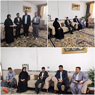 تجلیل مسئولان قضایی روانسر از خانواده شهید فرزاد...