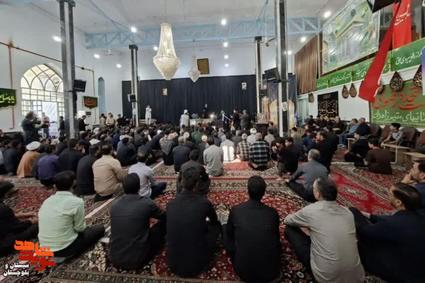 مراسم وداع و تشییع پیکر مطهر دو شهید مدافع امنیت در زاهدان برگزار شد