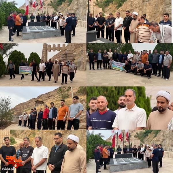 سبزپوشان فراجا با شهدای گمنام سرپل‌ذهاب تجدید میثاق کردند