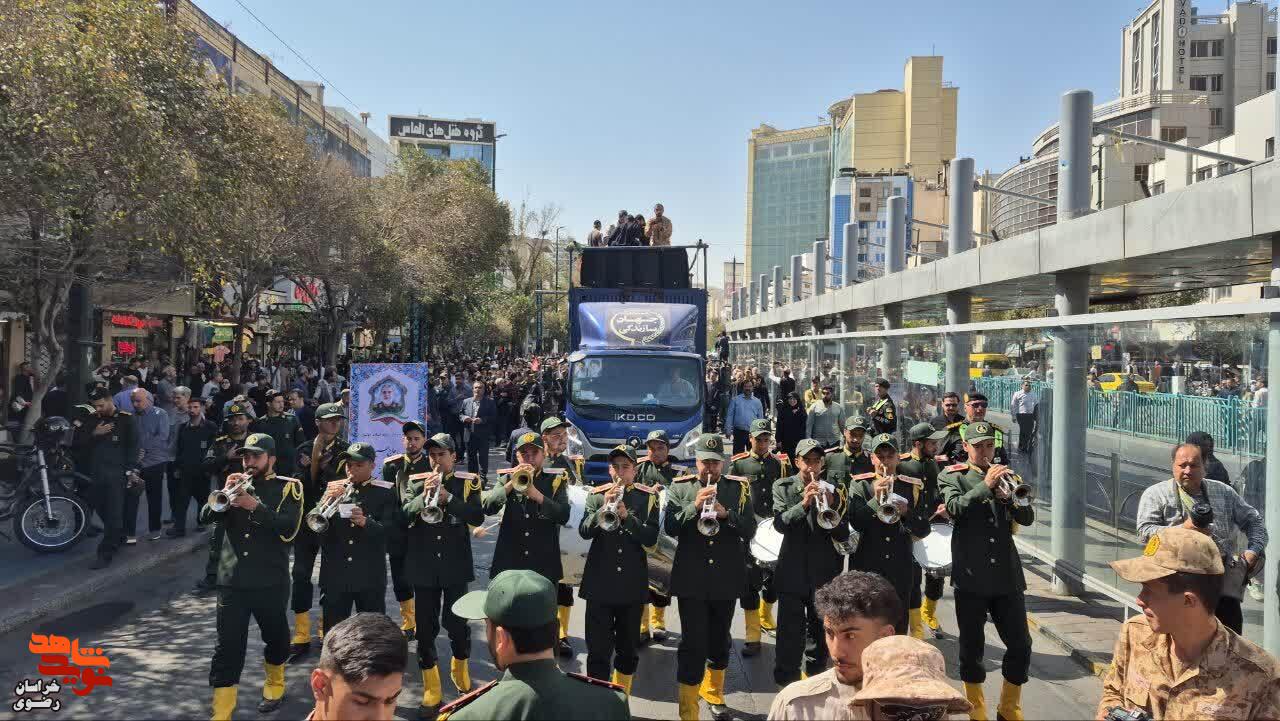 بدرقه حماسی سردار جانباز شهید «حاج حسین ظریفی» تا حرم رضوی