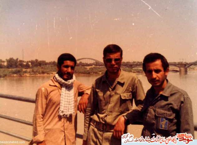 از چپ: مقدم - شهید حسن رمضانی - ظهرابی 