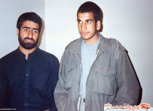 از چپ: شهید مسعود مرادی - جواد محمدی