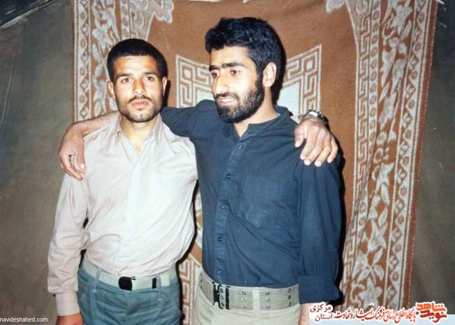 از چپ: شهید مسعود مرادی - شهید اکبر محمدی