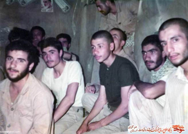 از چپ: شهید حسین مقدسی - محمود عارفی - شهید علیرضا قربانلی - جواد ناجی - سید مرتضی شاهرخی