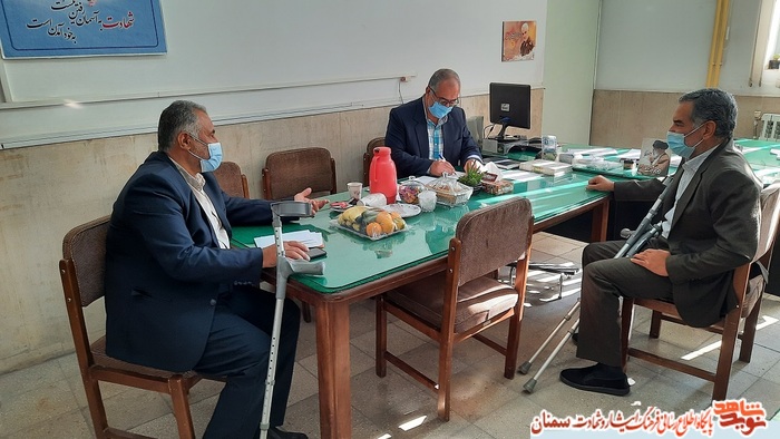 میز خدمت فرهنگی در جهت حل مشکلات ایثارگران استان سمنان - چهارشنبه نوزدهم آبان ۱۴۰۰ اداره کل بنیاد شهید استان سمنان 
