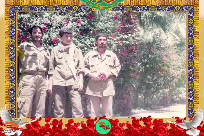 نفر وسط شهید محمد سلطانیه