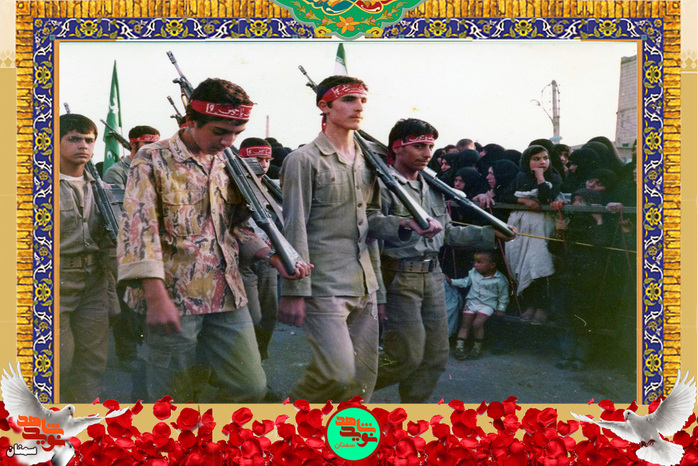 نفر اول از چپ شهید محمد سلطانیه