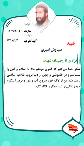 شهید سیاوش امیری