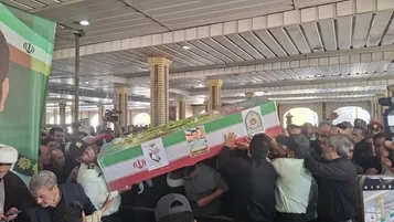 زنجانی‌ها پیکر سرهنگ دوم شهید «مجید بهرامی» را بدرقه کردند