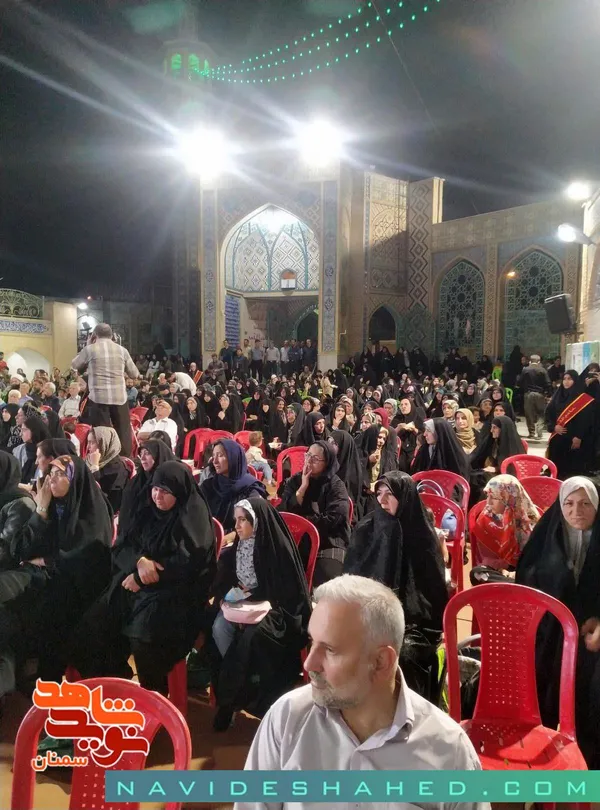 اجتماع مردم سمنان به مناسبت بزرگداشت شهدای خدمت- یکم خرداد ۱۴۰۴ آستان امامزاده علی&zwnj;اشرف(ع) شهرستان سمنان