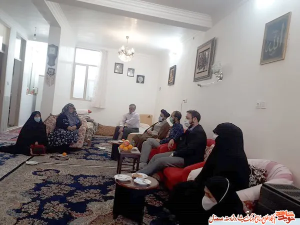 دیدار با مادر گرامی شهید والامقام نادر ناظری در سالروز وفات حضرت ام&zwnj;البنین (س)- گرمسار، هشتم بهمن ۱۳۹۹