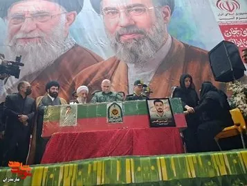 حضور مدیر کل بنیاد مازندران در مراسم شب وداع با شهید مدافع امنیت استوار دوم امیرحسین قاسمی در ساری