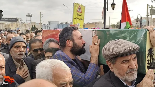 مراسم تشییع و تدفین پیکر شهید گمنام- دوازدهم آذرماه ۱۴۰۴ محله جانبازان شهرستان سمنان