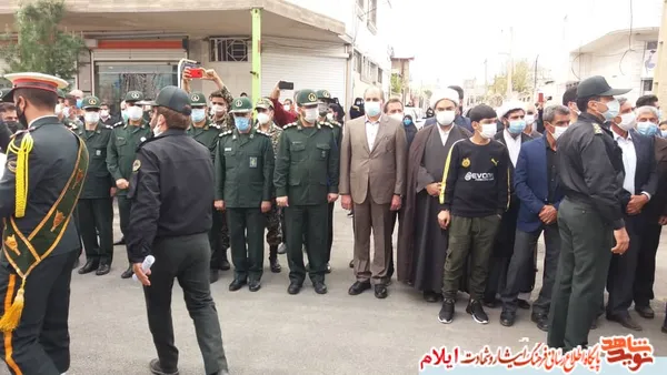 تصاویری از مراسم تشییع پیکر مطهر شهدای مدافع وطن در ایلام