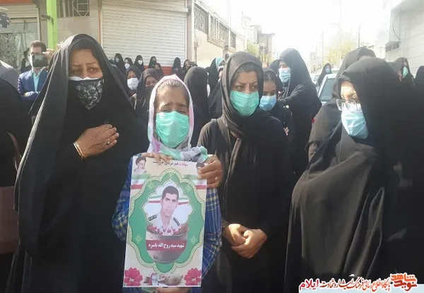 تصاویری از مراسم تشییع پیکر مطهر شهدای مدافع وطن در ایلام