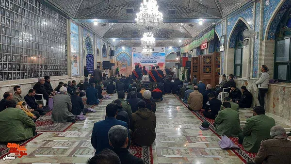 مراسم وداع با شش شهید گمنام خوشنام- یکم دی&zwnj;ماه ۱۴۰۱ گلزار شهدای امامزاده یحیی (ع) شهرستان سمنان 
